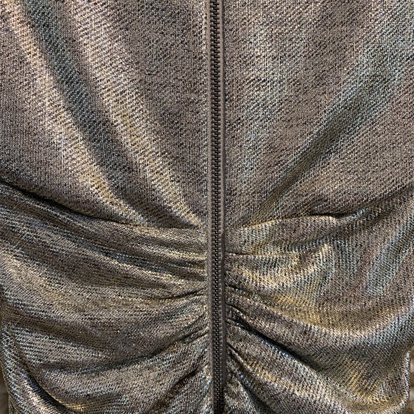 Alice & Olivia Pace Batwing Metallic Mini Dress - Picture 7 of 7